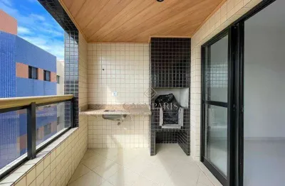Apartamento duplex com 3 dormitórios à venda, 144 m² por r$ 1.150.000 - aviação - praia grande/sp