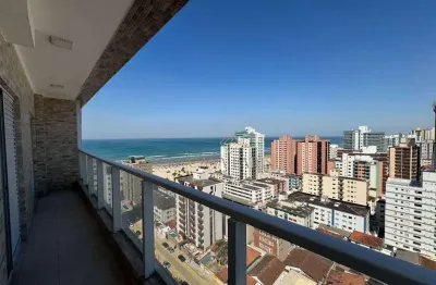 Cobertura com 3 dormitórios, terraço gourmet, piscina e vista mar à venda, 124 m² por r$ 1.950.000 - vila guilhermina - praia grande/sp