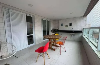 Apartamento com 3 dormitórios à venda, 110 m² por r$ 700.000,00 - caiçara - praia grande/sp