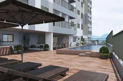 Apartamento com 2 dormitórios à venda, 88 m² por r$ 710.000,00 - canto do forte - praia grande/sp