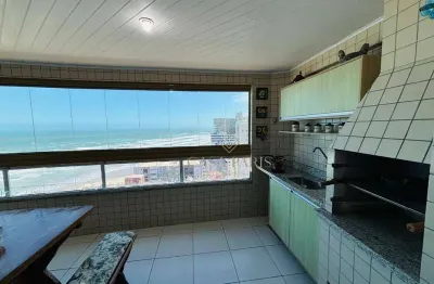 Apartamento vista mar com 3 dormitórios à venda, 114 m² por r$ 1.060.000 - ocian - praia grande/sp