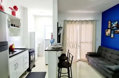 Apartamento mobiliado com 1 dormitório à venda, 43 m² por r$ 420.000 - maracanã - praia grande/sp