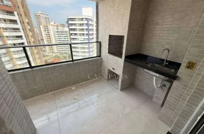Apartamento com 2 dormitórios e 2 vagas privativas à venda, 70 m² por r$ 620.000 - vila guilhermina - praia grande/sp