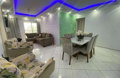 Apartamento mobiliado e vista mar com 3 dormitórios à venda na ocian em praia grande/sp