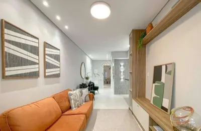 Apartamento mobiliado com 2 dormitórios vista mar à venda por r$ 790.000 - mirim - praia grande/sp