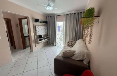Apartamento com 2 dormitórios sendo 1 suíte à venda, 77 m² por r$ 470.000 - aviação - praia grande/sp