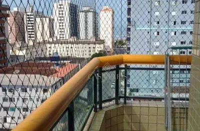 Apartamento mobiliado com 2 dormitórios sendo 1 suíte à venda, 94 m² por r$ 470.000 - vila guilhermina - praia grande/sp