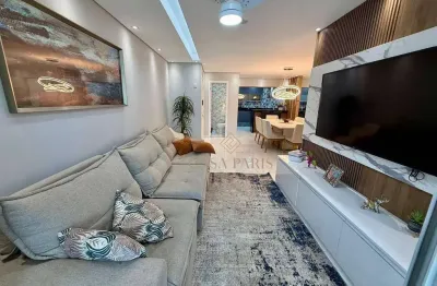 Apartamento com 3 suítes e vista mar à venda, 141 m² por r$ 1.500.000 - vila guilhermina - praia grande/sp
