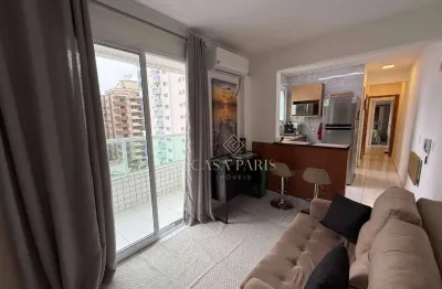 Apartamento mobiliado com 1 dormitório à venda, 48 m² por r$ 390.000 - canto do forte - praia grande/sp