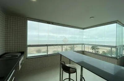 Apartamento frente mar com 2 dormitórios à venda, 86 m² por r$ 750.000 - balneário pires - praia grande/sp