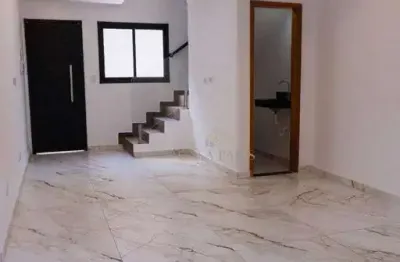 Sobrado com 2 dormitórios à venda, 54 m² por r$ 355.000,00 - maracanã - praia grande/sp
