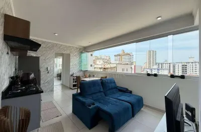 Apartamento com 1 dormitório à venda, 48 m² por r$ 370.000,00 - vila guilhermina - praia grande/sp