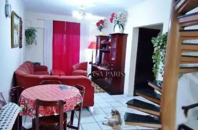 Cobertura duplex com 3 dormitórios à venda, 152 m² por r$ 1.100.000 - canto do forte - praia grande/sp