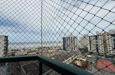 Apartamento vista mar com 2 dormitórios sendo 1 suíte à venda, 74 m² por r$ 480.000 - ocian - praia grande/sp