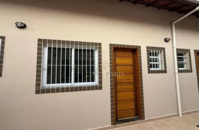 Casa de condomínio com 1 dormitório à venda, 52 m² por r$ 190.000 - maracanã - praia grande/sp