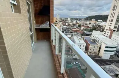 Apartamento novo com 1 dormitório à venda, 38 m² por r$ 289.000 - boqueirão - praia grande/sp