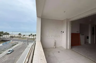 Apartamento vista mar com 2 dormitórios à venda, 71 m² por r$ 500.000 - caiçara - praia grande/sp