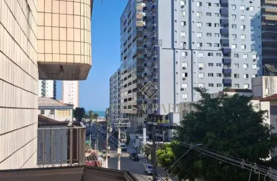 Apartamento mobiliado com 1 dormitório à venda, 45 m² por r$ 280.000 - vila guilhermina - praia grande/sp