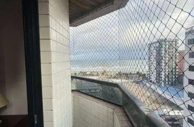 Apartamento vista mar com 3 dormitórios à venda, 95 m² por r$ 670.000 - tupi - praia grande/sp