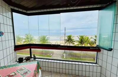 Apartamento vista mar com 2 dormitórios à venda por r$ 480.000 - solemar - praia grande/sp