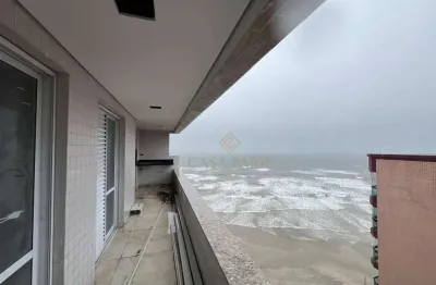 Apartamento vista mar com 2 dormitórios à venda, 78 m² por r$ 570.000 - caiçara - praia grande/sp