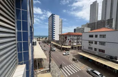 Kitnet mobiliada vista mar à venda, 34 m² por r$ 240.000 - boqueirão - praia grande/sp