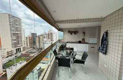 Apartamento mobiliado com 2 dormitórios à venda, 89 m² por r$ 630.000 - aviação - praia grande/sp
