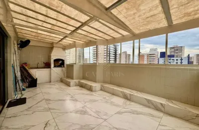 Cobertura com 3 dormitórios à venda, 97 m² por r$ 580.000 - aviação - praia grande/sp