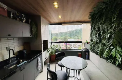 Apartamento mobiliado com 2 dormitórios à venda, 75 m² por r$ 852.000 - canto do forte - praia grande/sp