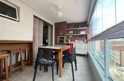 Apartamento mobiliado com 2 dormitórios à venda, 82 m² por r$ 950.000 - canto do forte - praia grande/sp
