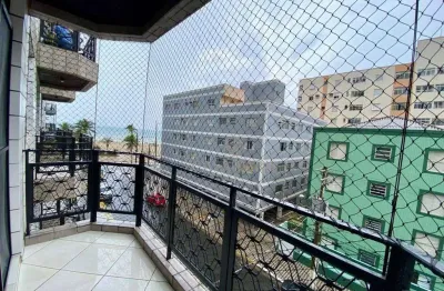 Apartamento vista mar com 3 dormitórios à venda, 117 m² por r$ 750.000 - ocian - praia grande/sp
