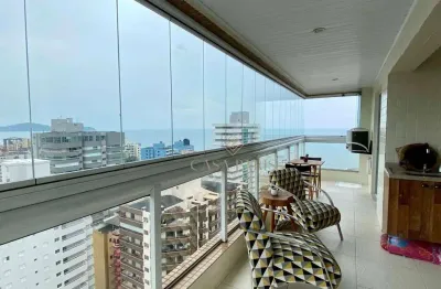 Apartamento vista mar com 2 dormitórios à venda, 84 m² por r$ 850.000 - tupi - praia grande/sp