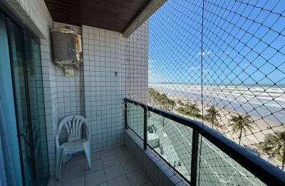 Apartamento vista mar com 2 dormitórios à venda, 81 m² por r$ 480.000 - caiçara - praia grande/sp