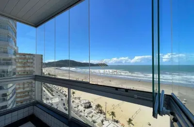 Apartamento frente mar com 1 suíte à venda, 57 m² por r$ 460.000 - boqueirão - praia grande/sp