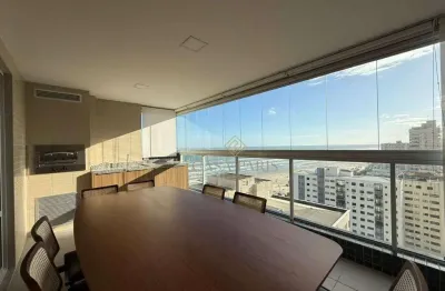 Apartamento vista mar com 3 dormitórios à venda, 143 m² por r$ 1.800.000 - aviação - praia grande/sp