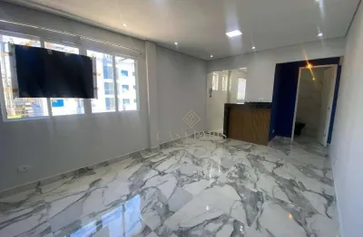 Apartamento com 1 dormitório suíte à venda, 55 m² por r$ 335.000 - canto do forte - praia grande/sp