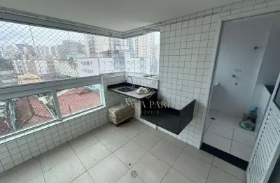Apartamento com 2 dormitórios à venda, 74 m² por r$ 460.000,00 - caiçara - praia grande/sp