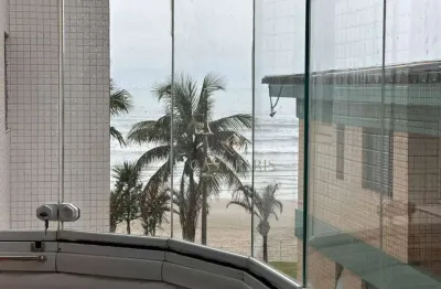 Apartamento vista mar com 1 dormitório à venda, 55 m² por r$ 375.000 - caiçara - praia grande/sp