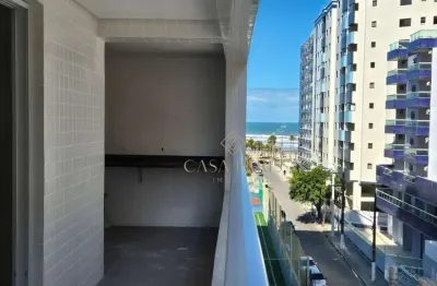 Apartamento vista mar com 2 dormitórios à venda, 80 m² por r$ 495.000 - ocian - praia grande/sp