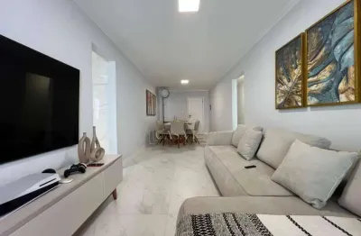 Apartamento mobiliado com 3 dormitórios à venda, 97 m² por r$ 750.000 - canto do forte - praia grande/sp