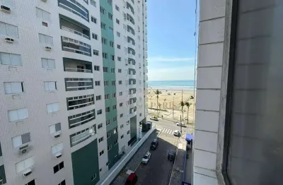 Apartamento vista mar com 2 dormitórios à venda, 62 m² por r$ 380.000 - vila guilhermina - praia grande/sp