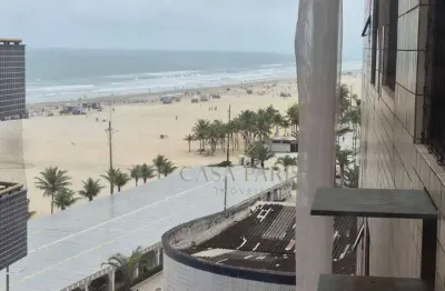 Apartamento vista mar com 1 dormitório à venda, 56 m² por r$ 375.000 - vila guilhermina - praia grande/sp