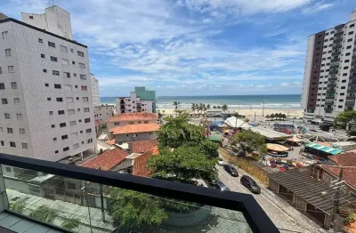 Apartamento vista mar com 1 dormitório à venda, 45 m² por r$ 260.000 - ocian - praia grande/sp