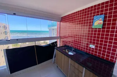 Apartamento vista mar com 2 dormitórios à venda, 65 m² por r$ 525.000 - caiçara - praia grande/sp