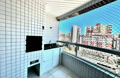 Apartamento mobiliado com 2 dormitórios à venda, 75 m² por r$ 480.000 - vila guilhermina - praia grande/sp