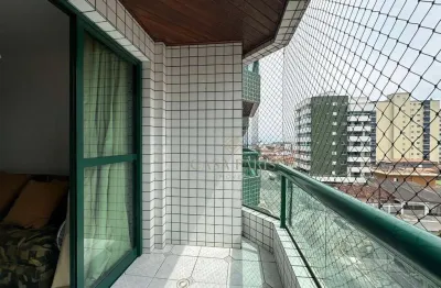 Apartamento mobiliado com 2 dormitórios à venda, 65 m² por r$ 400.000 - vila guilhermina - praia grande/sp