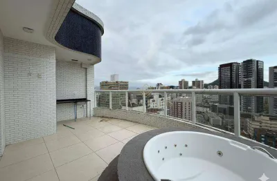 Cobertura com 3 dormitórios à venda, 130 m² por r$ 1.850.000,00 - vila guilhermina - praia grande/sp