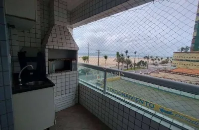 Apartamento vista mar com 3 dormitórios à venda, 129 m² por r$ 775.000 - vila guilhermina - praia grande/sp