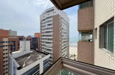 Apartamento vista mar com 3 suítes à venda, 133 m² por r$ 800.000 - aviação - praia grande/sp