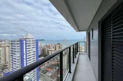 Apartamento vista mar com 2 suítes à venda, 86 m² por r$ 775.000 - aviação - praia grande/sp